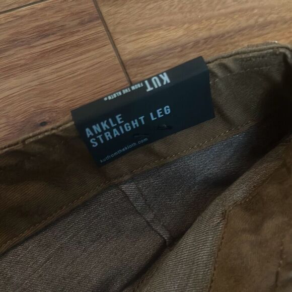 KUT from the‎ kloth brown straight leg jeans ankle length hiking outdoor - Picture 4 of 8